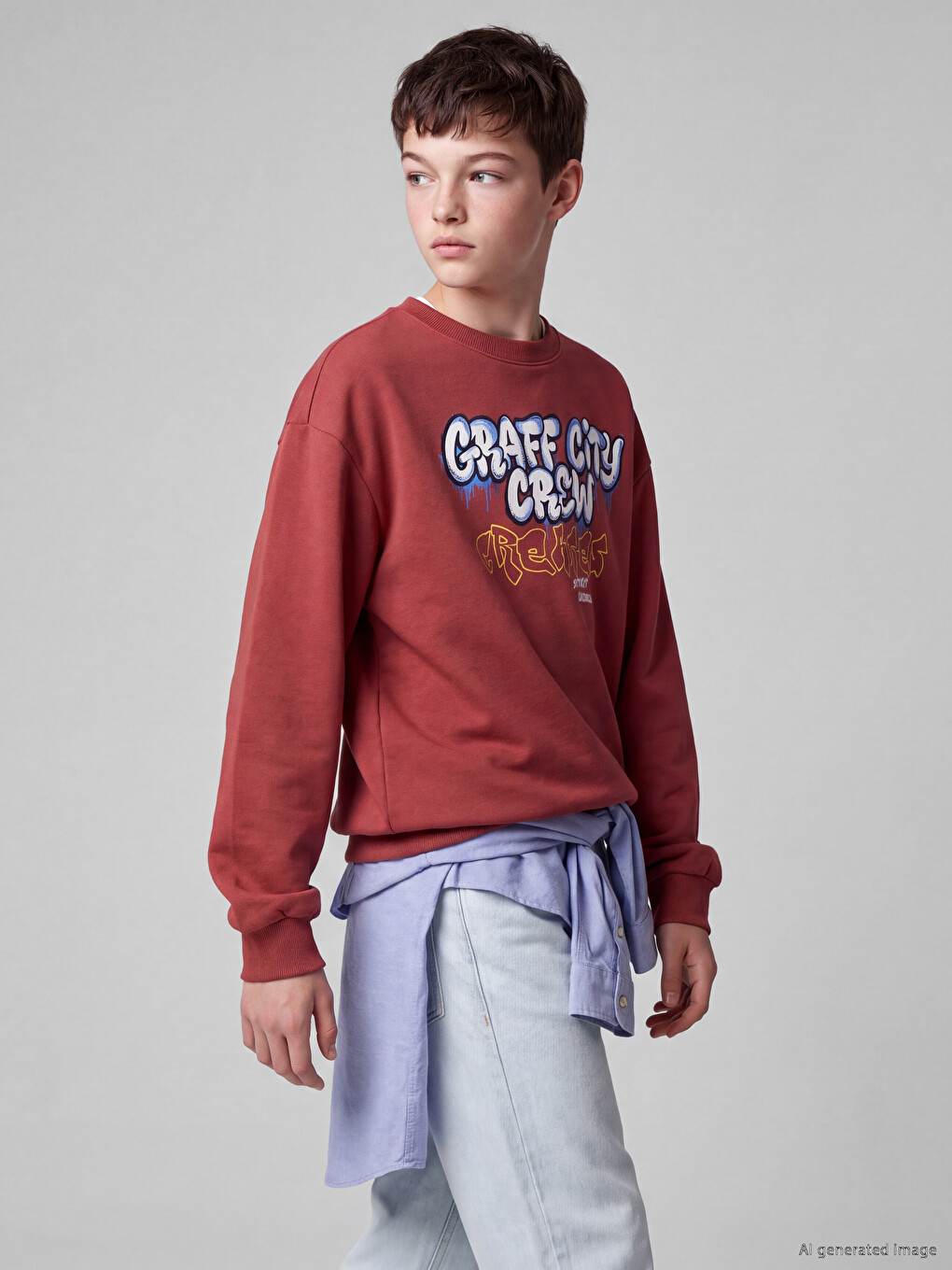 Printed Boys' Sweatshirt-1