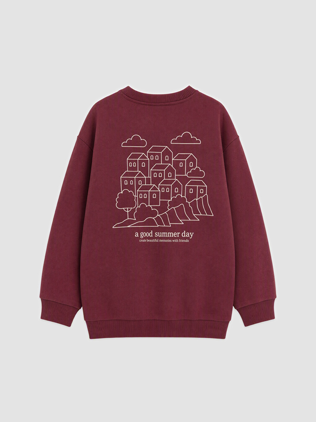 Bordo Nakışlı Erkek Bebek Takım-3