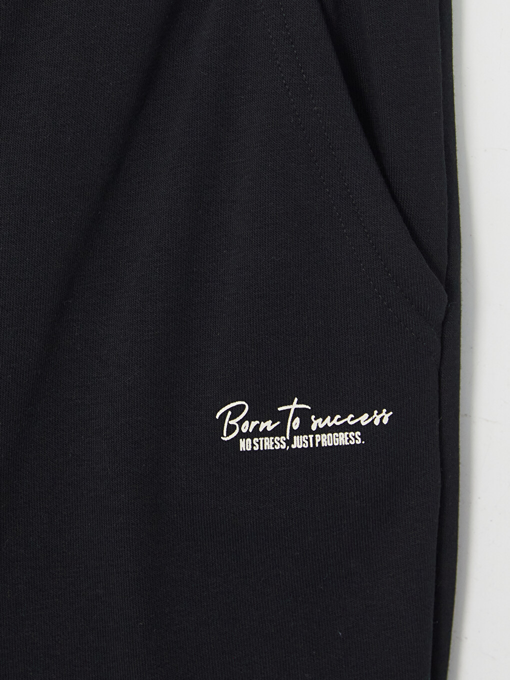 Boy Black Jogger Sweatpants-1