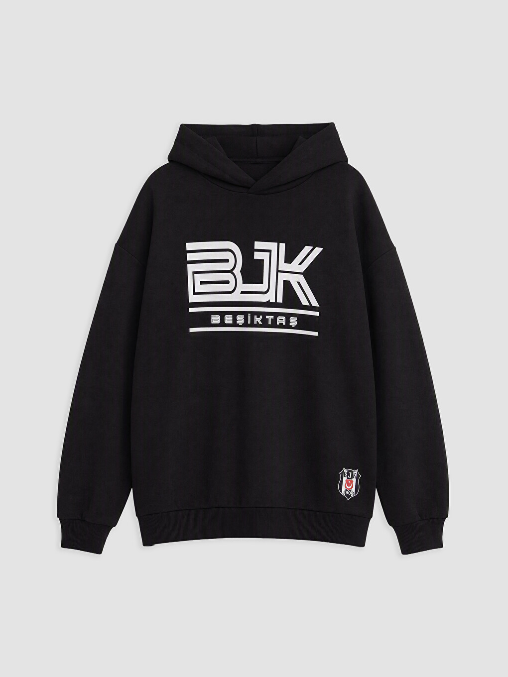 Siyah Beşiktaş Baskılı Erkek Çocuk Sweatshirt