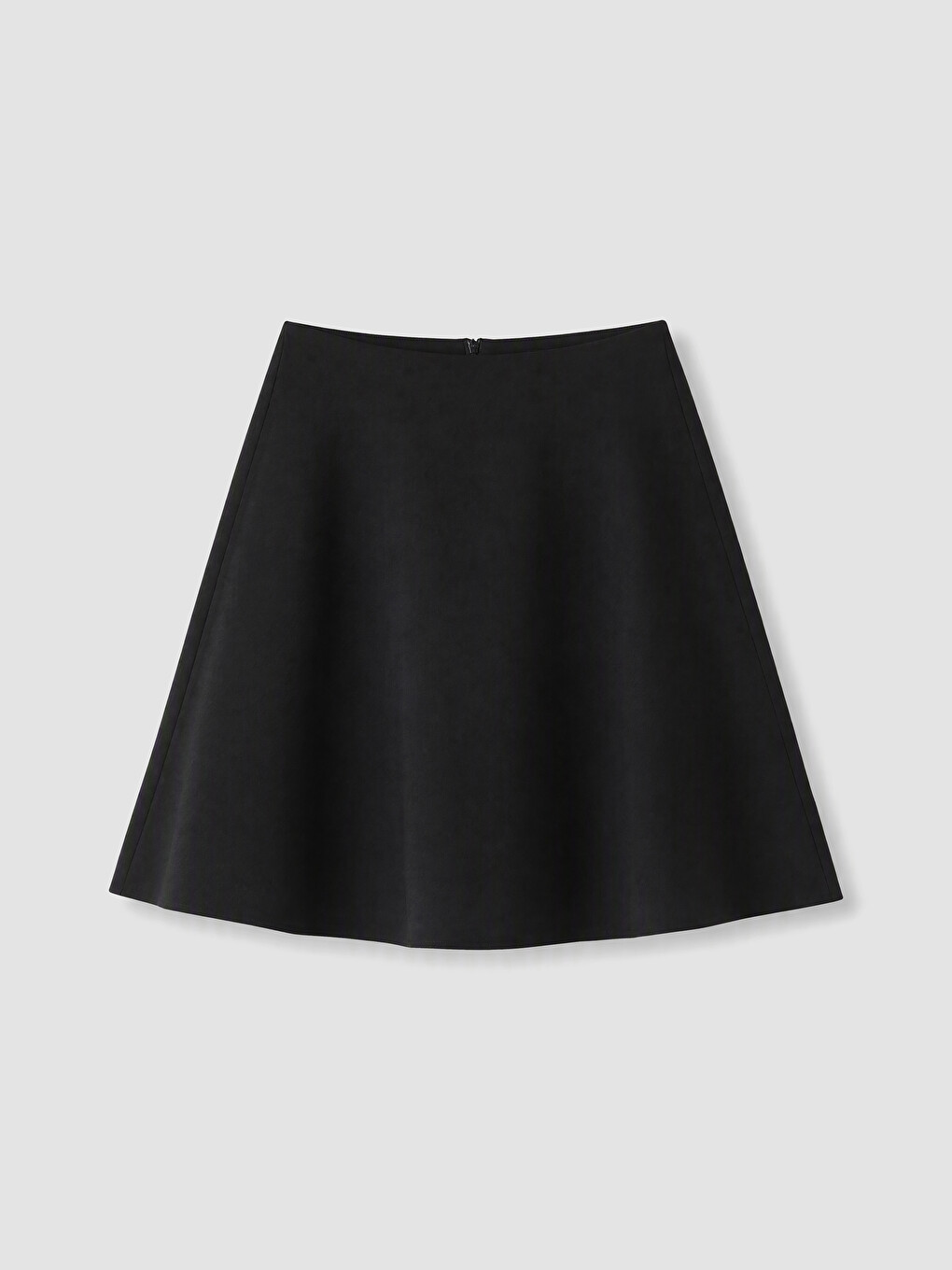 Zippered Flared Mini Skirt-4
