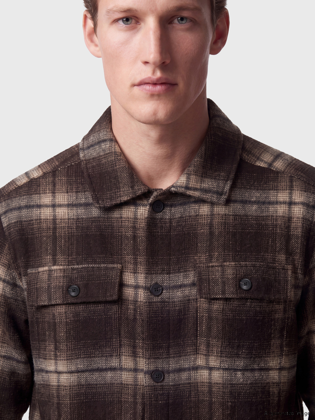 Regular Fit Plaid Men's Lumberjack Shirt Jacket-2