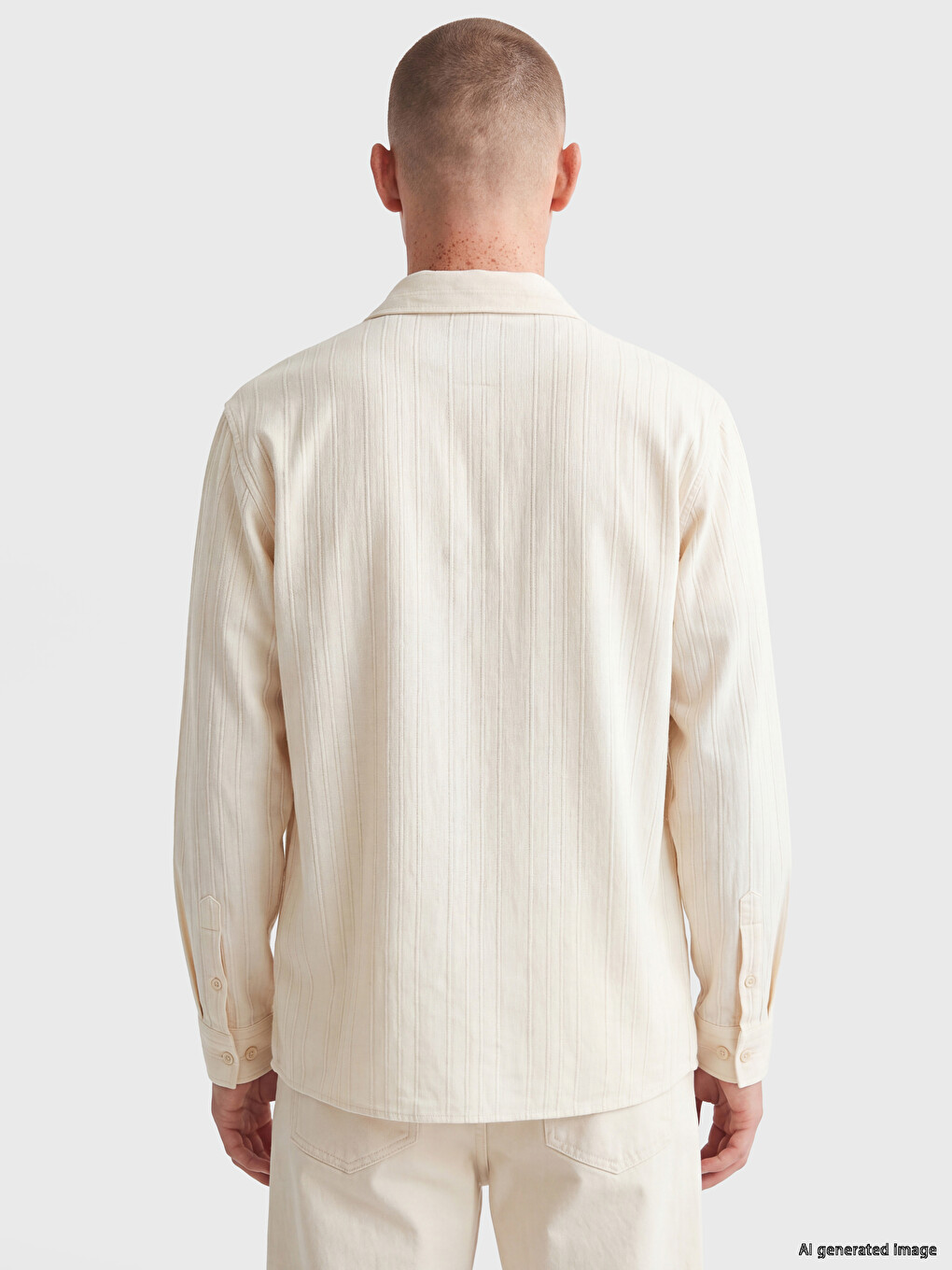 Regular Fit Men's Textured Shirt-3
