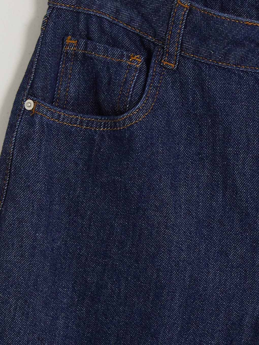 İndigo Wideleg Kadın Jean Pantolon-1