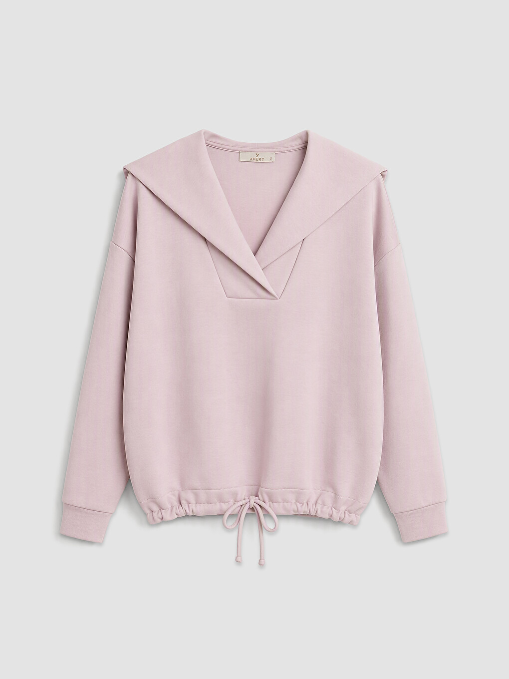 Sailor Collar Waist Drawstring Women's Sweatshirt