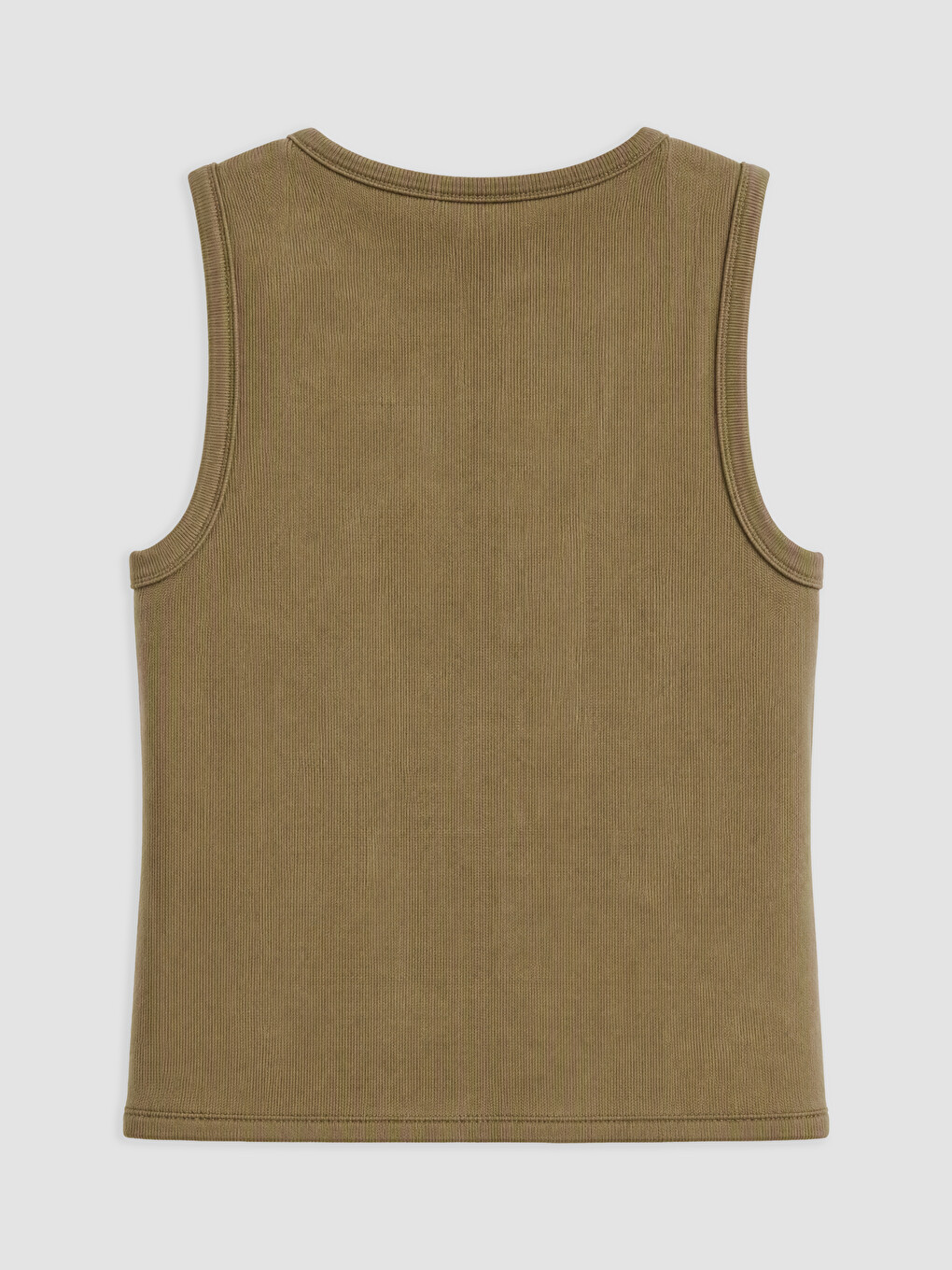 Woman Khaki Knit Gilet-1