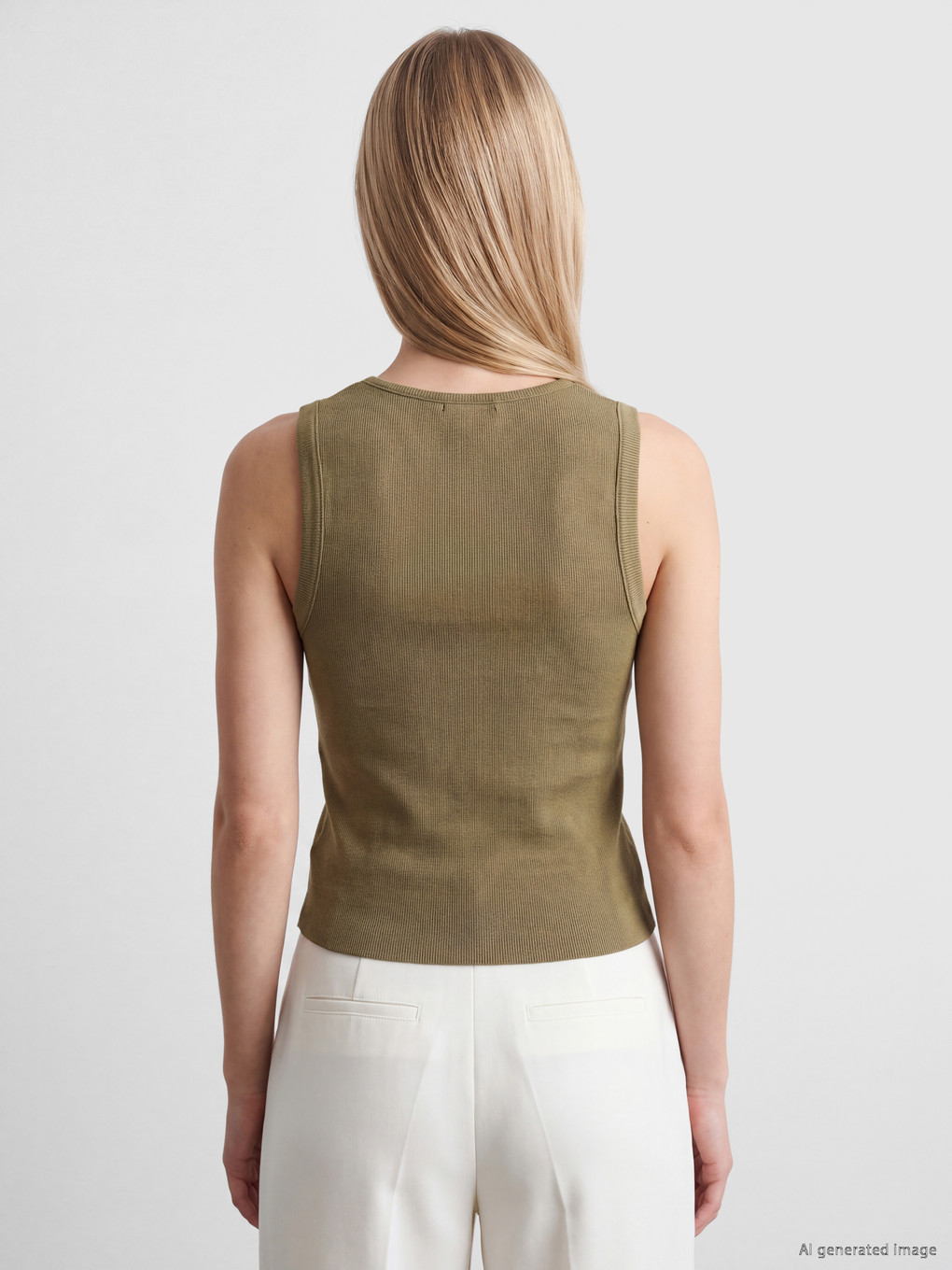 Crew Neck Decorative Buttoned Women's Knitwear Gilet-3