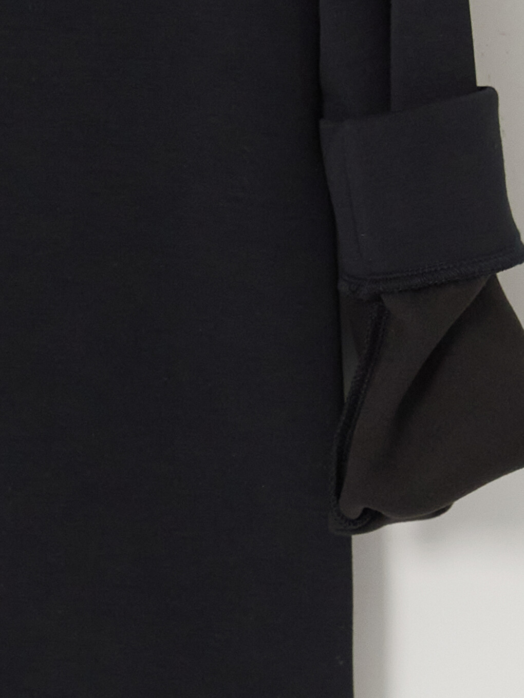 Siyah Bisiklet Yaka Erkek Sweatshirt-7