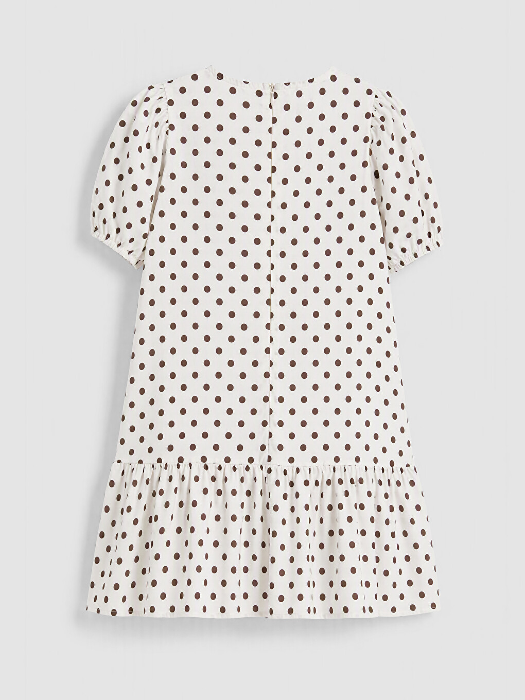 Polka Dot Poplin Girls' Dress-1