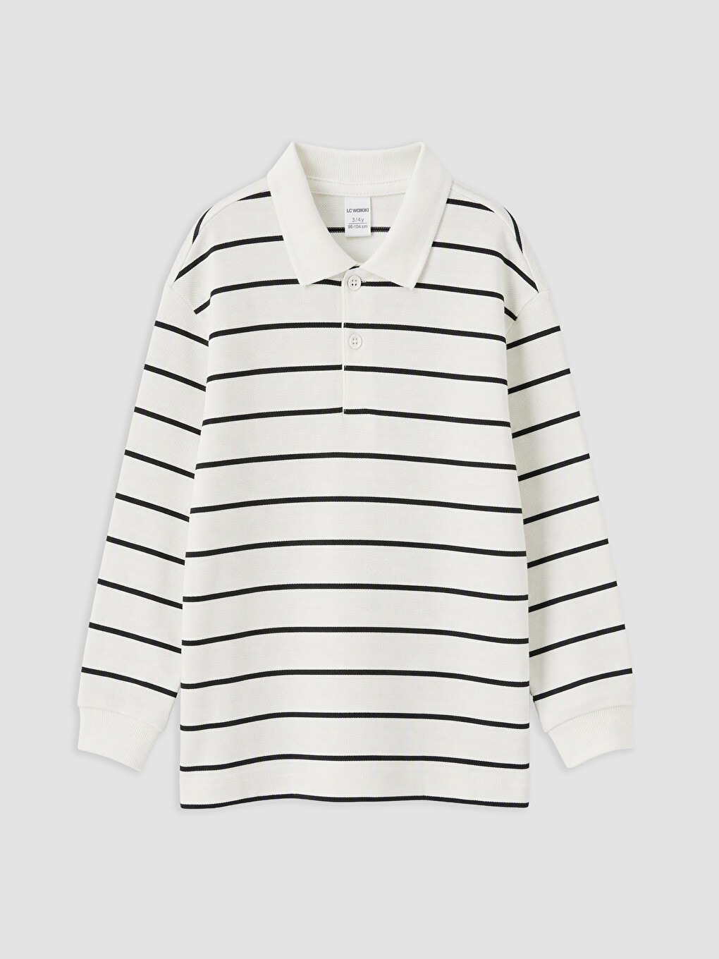 Polo Collar Striped Boys' T-shirt