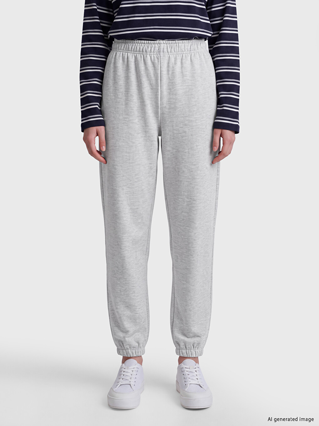 Elastic Waist Women's Jogger Sweatpants-1