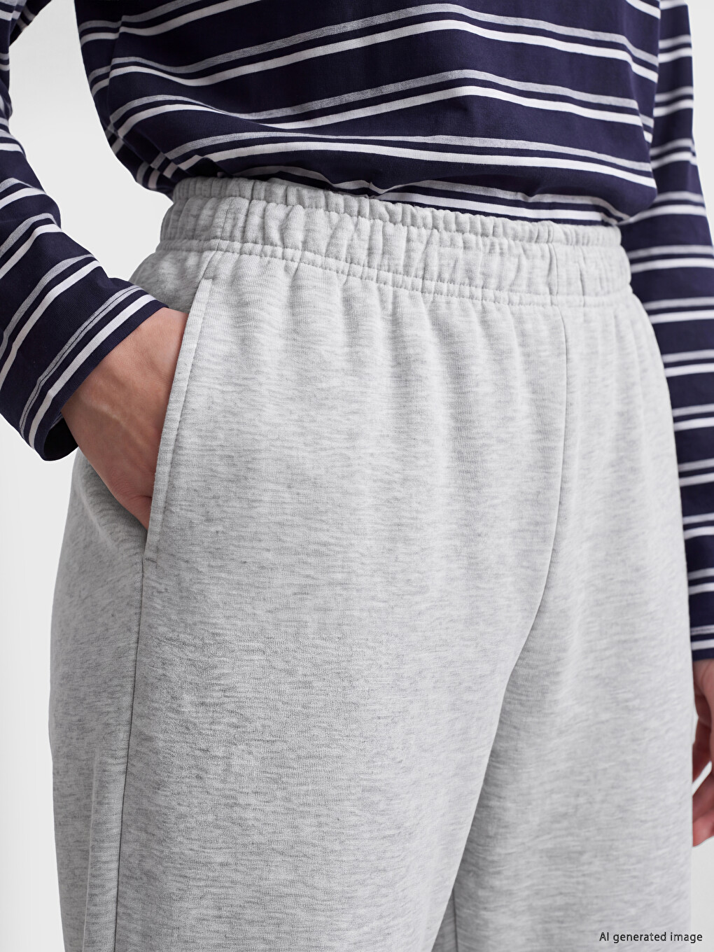 Elastic Waist Women's Jogger Sweatpants-2