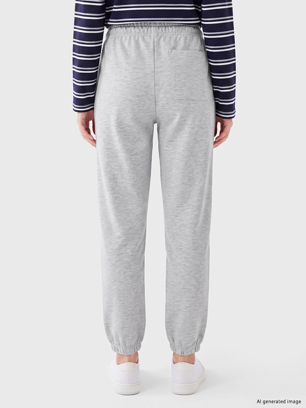 Elastic Waist Women's Jogger Sweatpants-3