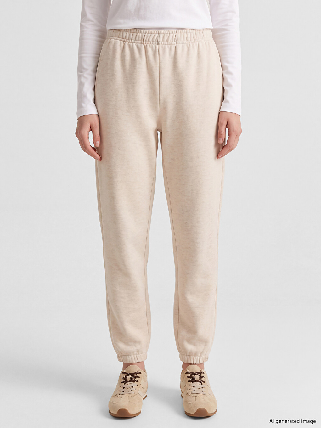 Elastic Waist Women's Jogger Sweatpants-1