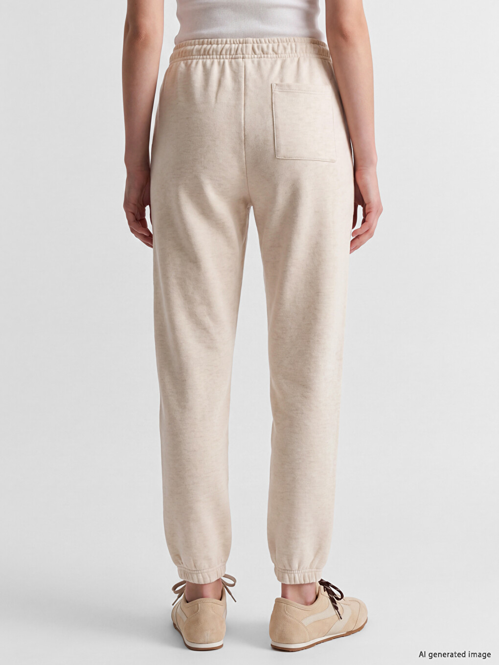 Elastic Waist Women's Jogger Sweatpants-3