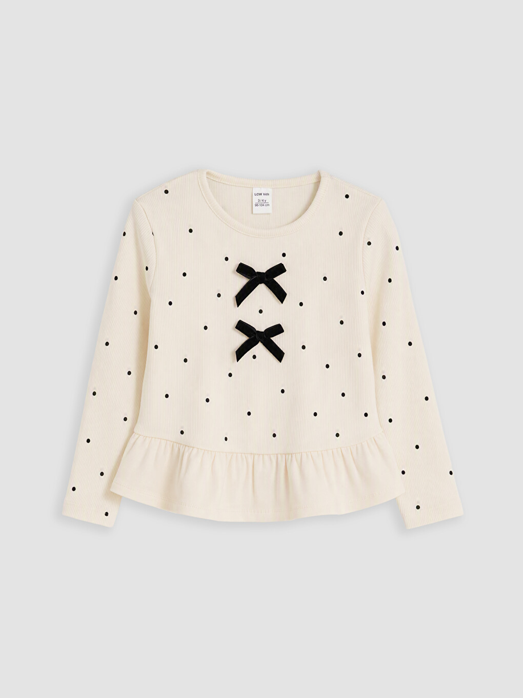 Bow-detailed Girls' T-shirt