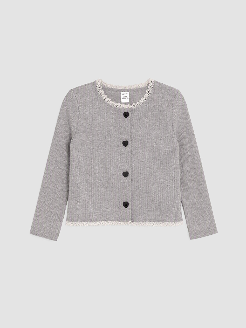 Cardigan Cu Guler Rotund Pentru Fete