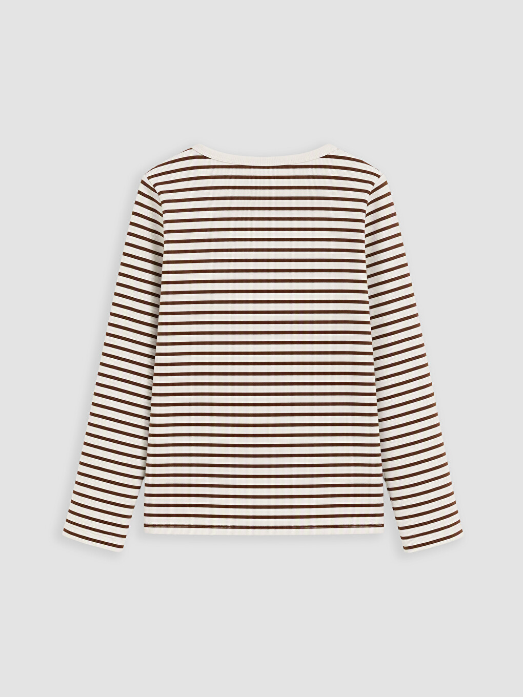 Crew Neck Striped Girl T-shirt-2