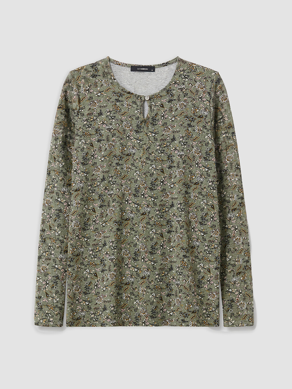 Crew Neck Floral Blouse-4