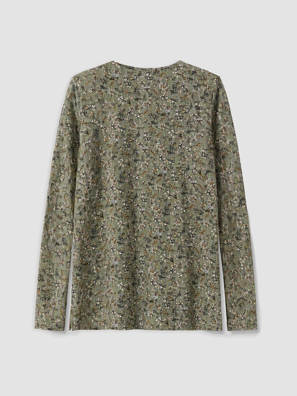 Crew Neck Floral Blouse-5