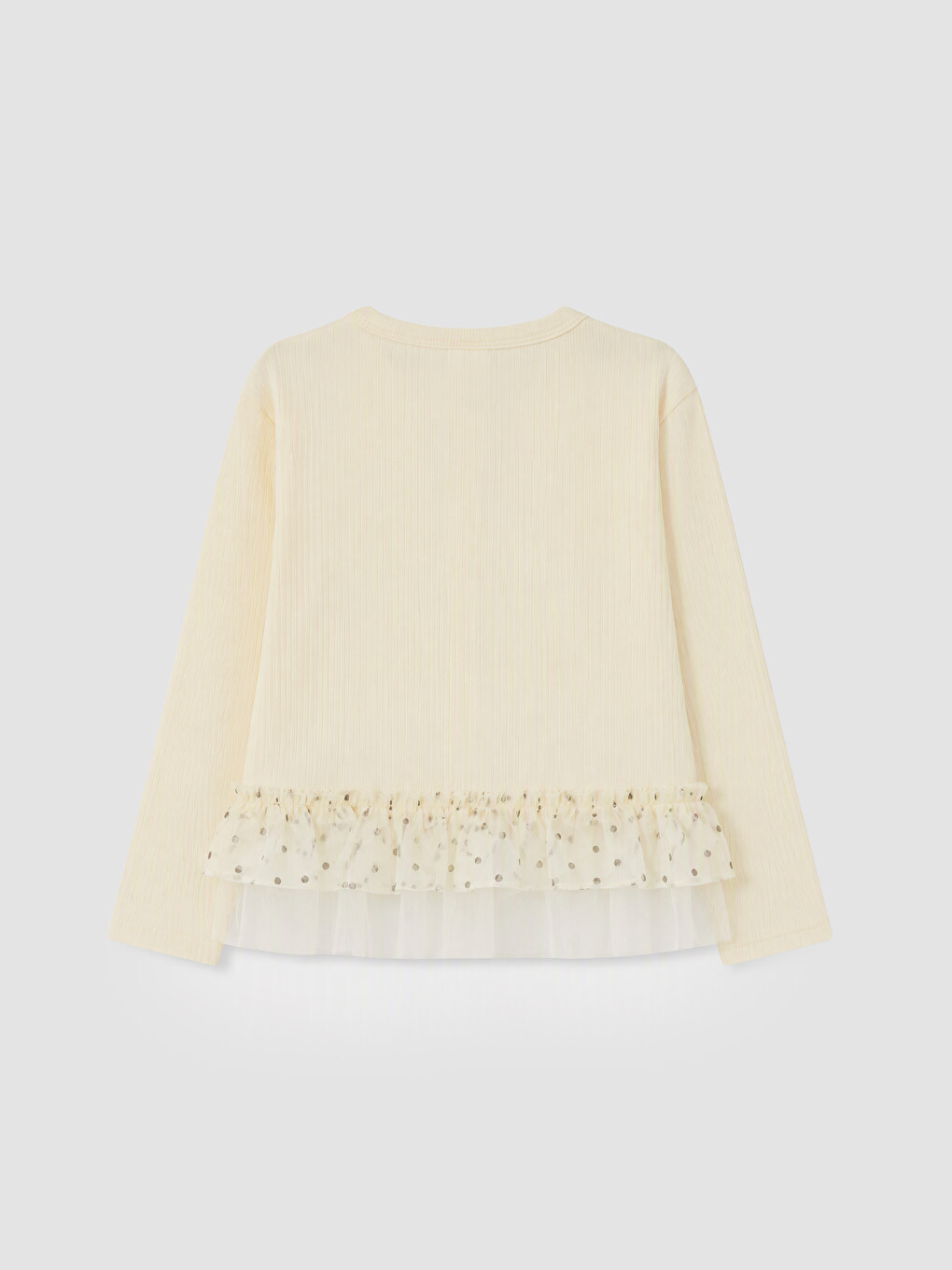 Girl Ecru Cardigan-1
