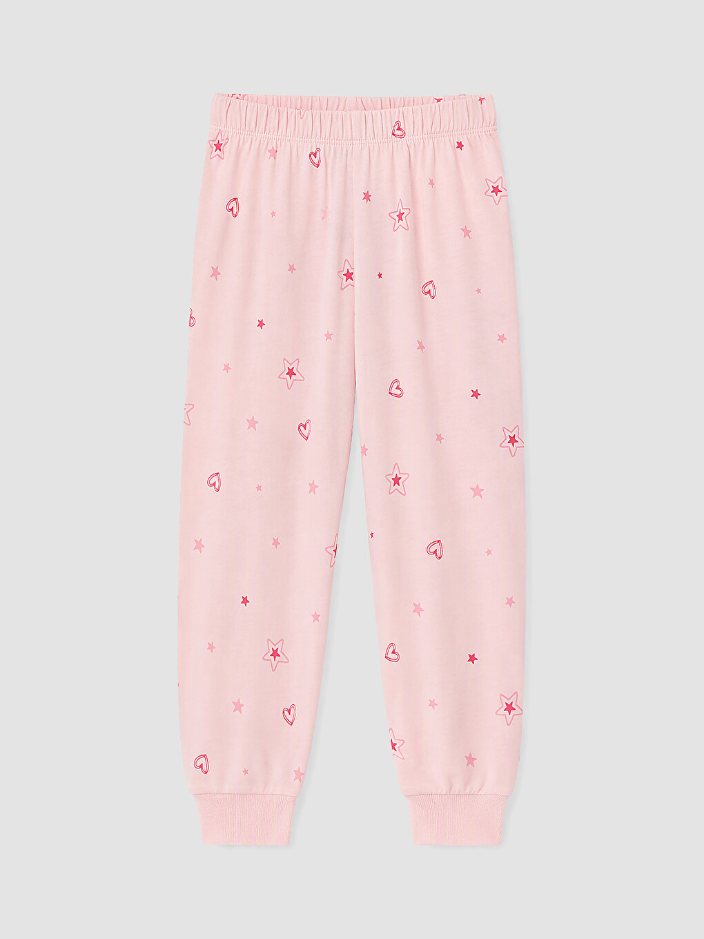 Bej Baskılı Kız Çocuk Pijama Takım-3