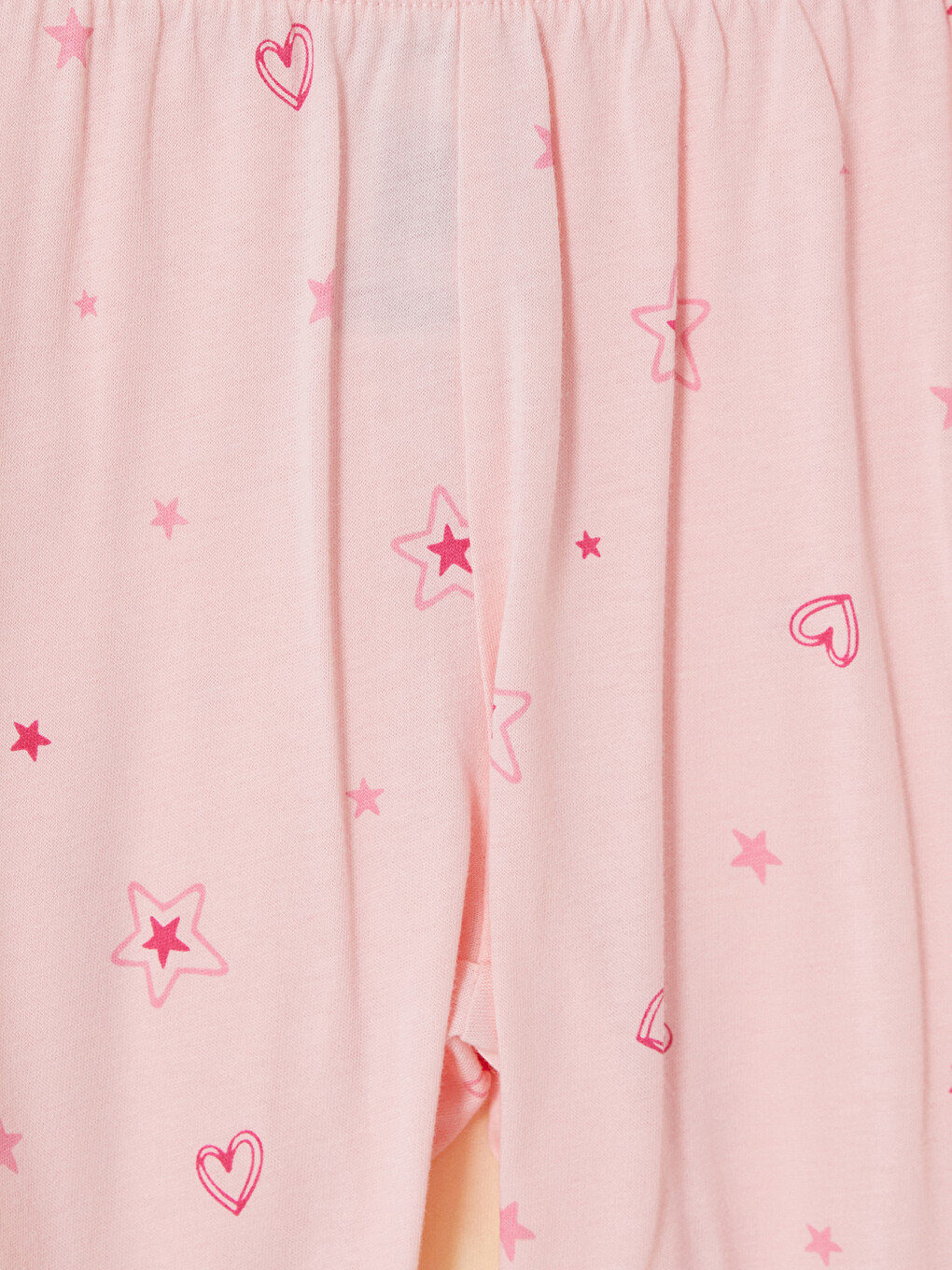 Bej Baskılı Kız Çocuk Pijama Takım-4