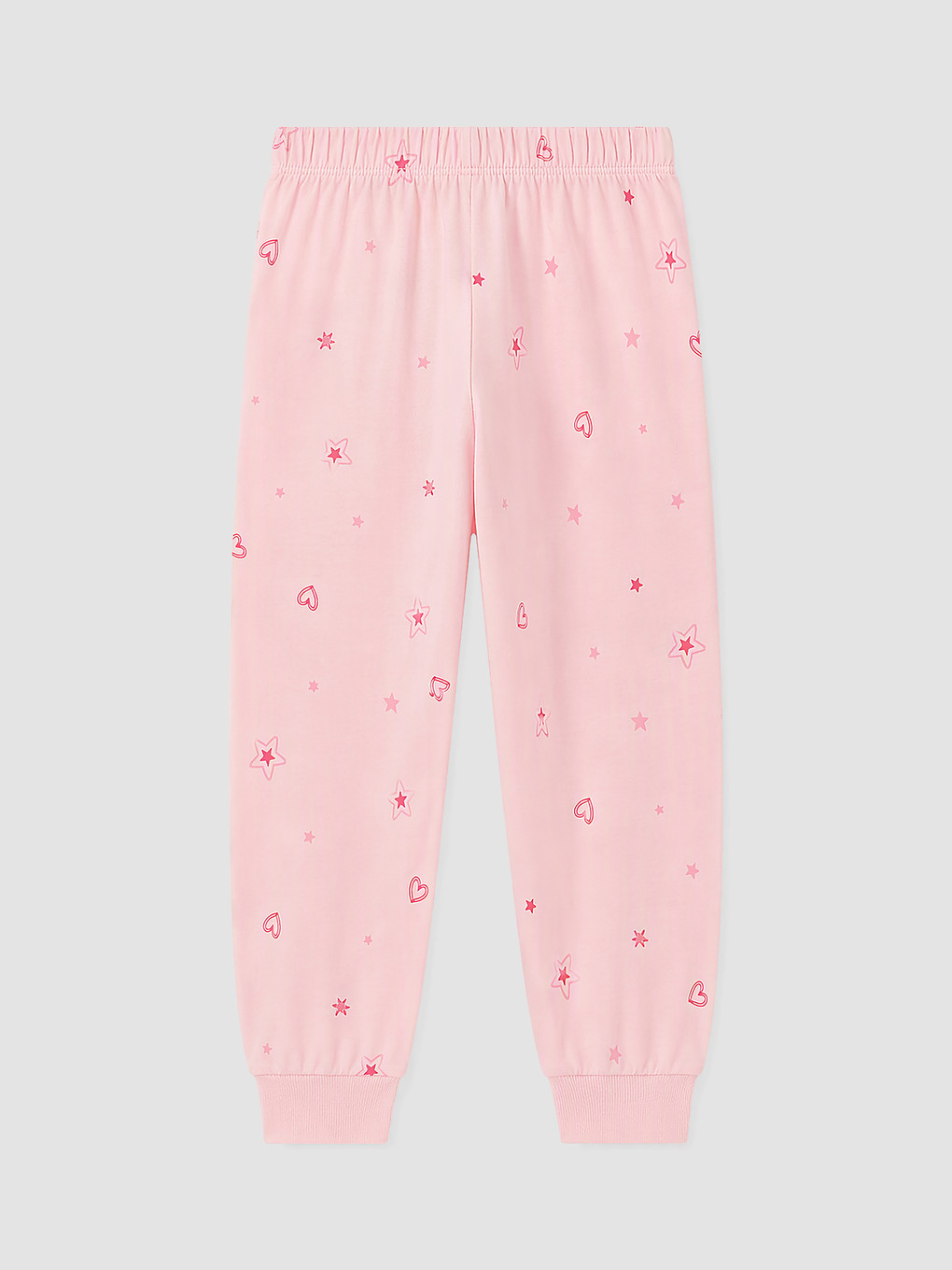 Bej Baskılı Kız Çocuk Pijama Takım-5