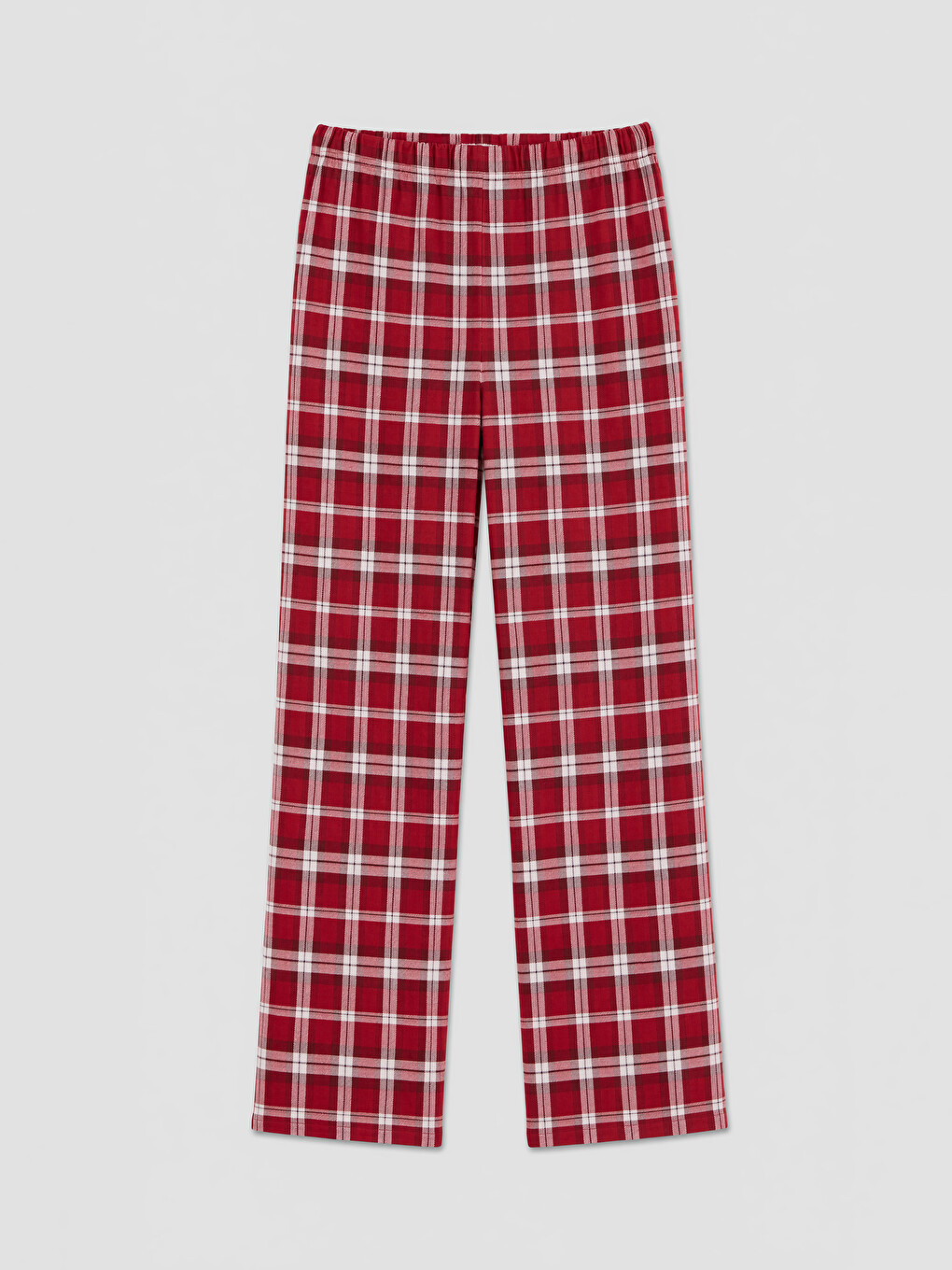 Kırmızı Bisiklet Yaka Baskılı Kadın Pijama Takımı-7