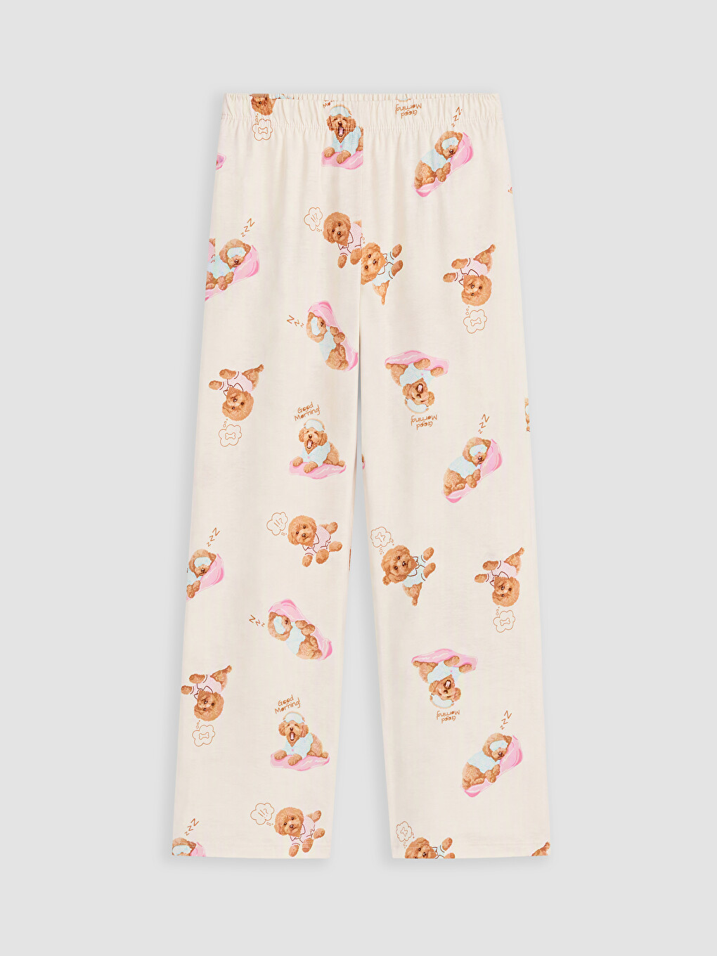 Pembe Bisiklet Yaka Kız Çocuk Pijama Takım-4