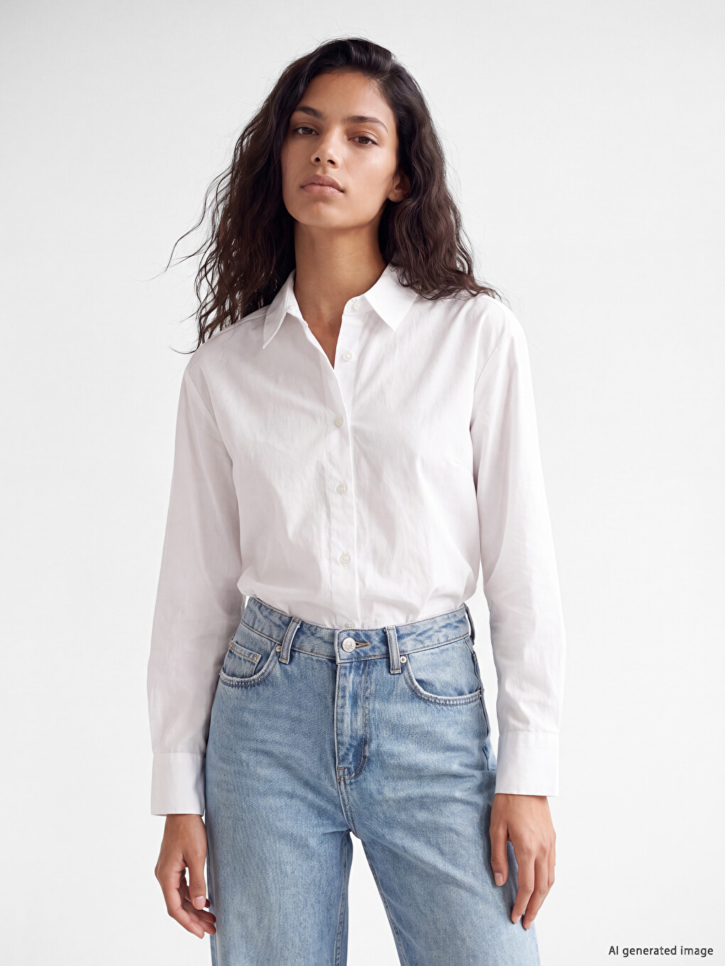 Oversize Poplin Women's Shirt