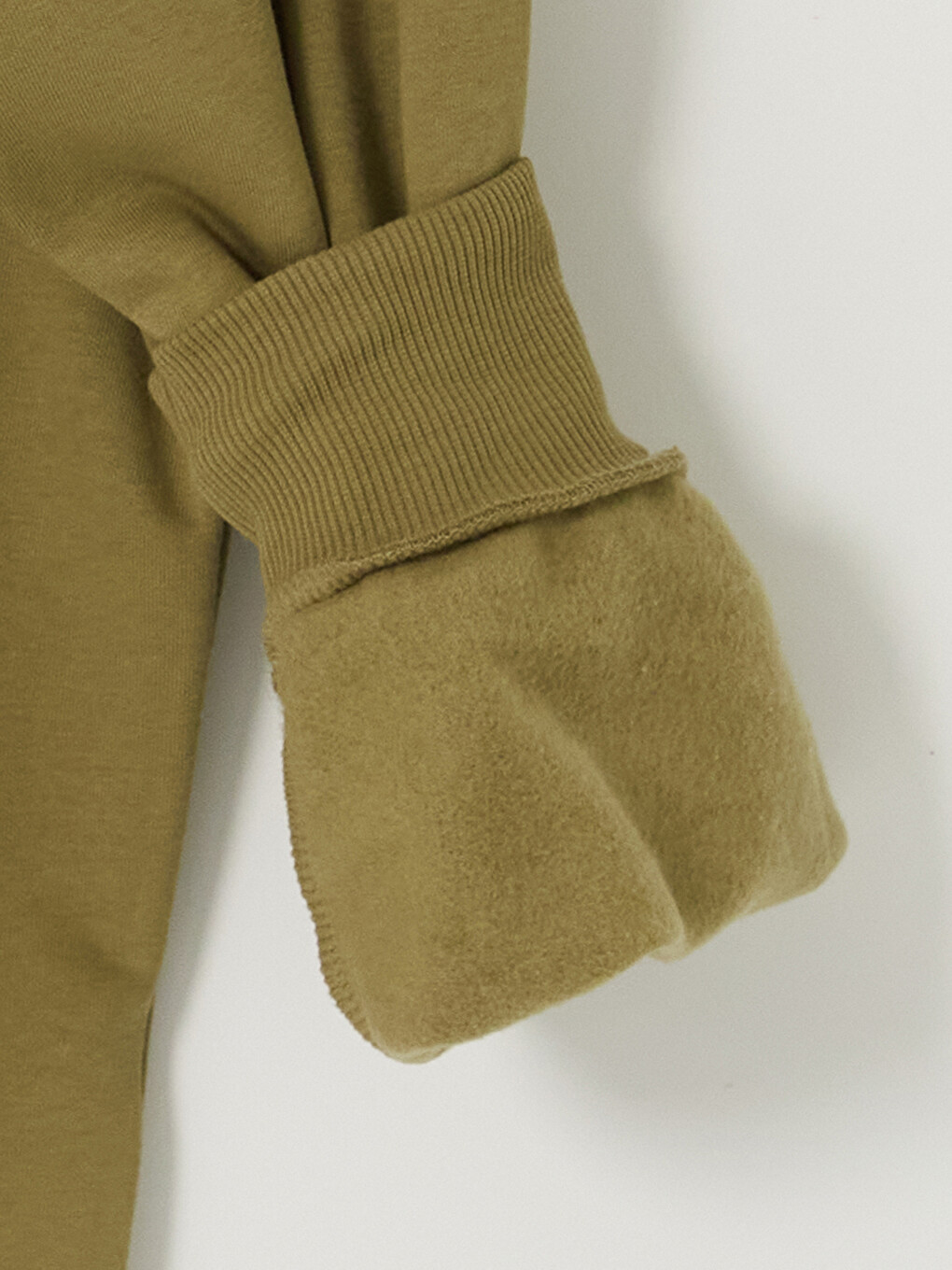 Woman Green Zip-up Sweatshirt-2