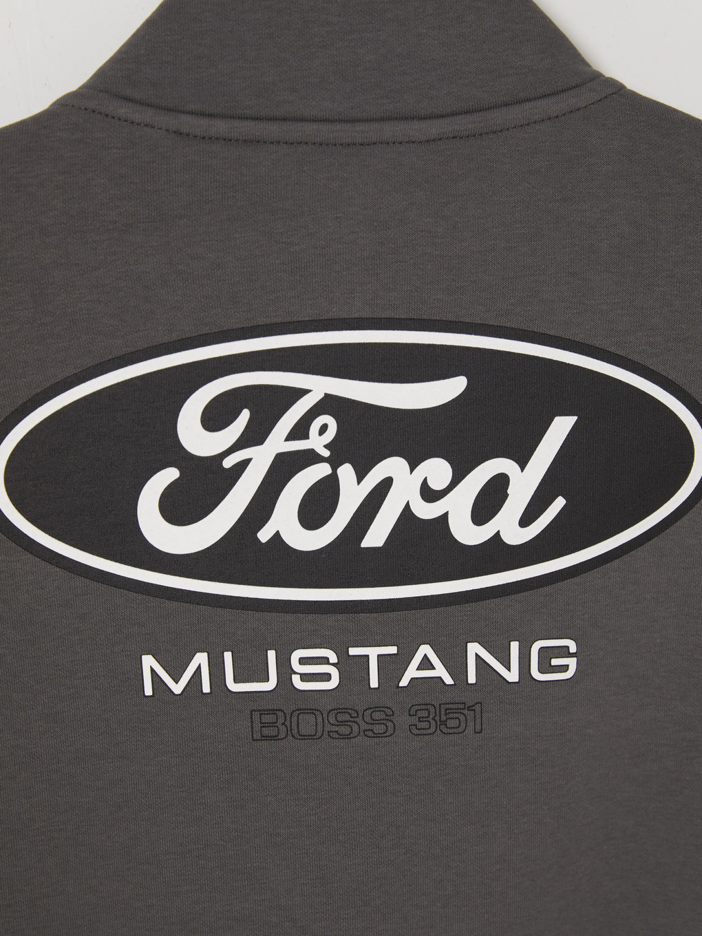 Antrasit Dik Yaka Ford Baskılı Erkek Sweatshirt-7