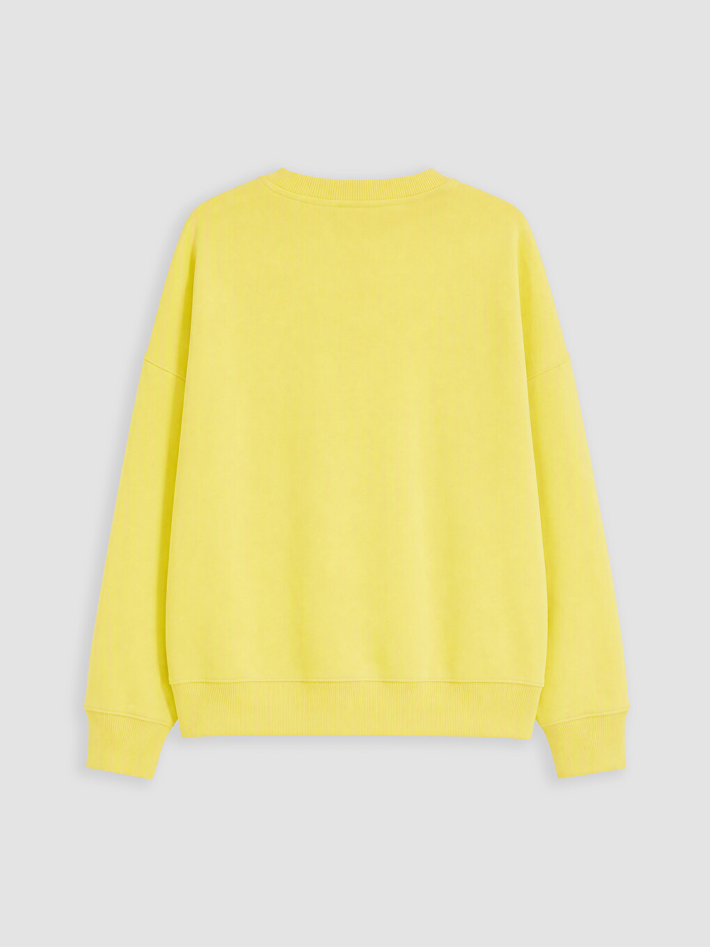 Sarı Baskılı Oversize Kadın Sweatshirt-6