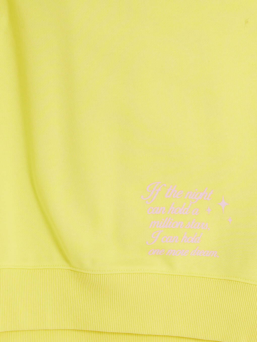 Sarı Baskılı Oversize Kadın Sweatshirt-7