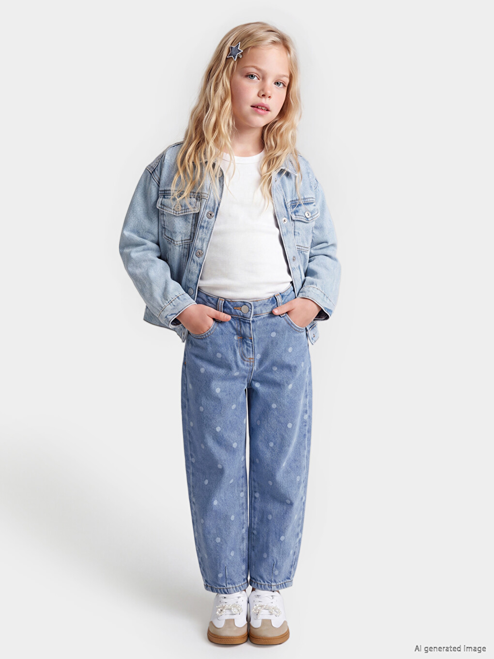 Balloon Fit Girls' Jeans-1