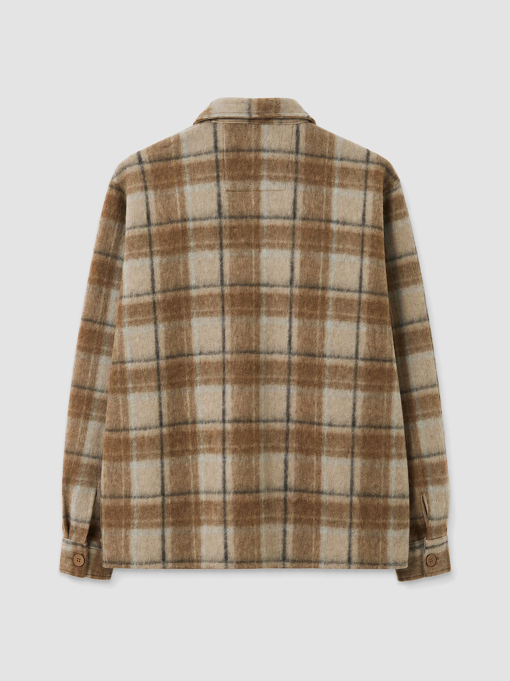 Relax Fit Plaid Men's Shirt Jacket-5