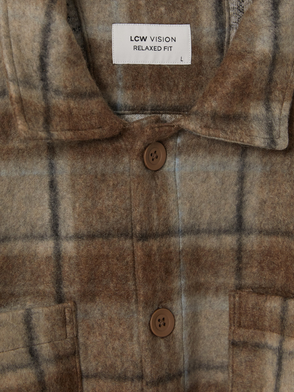 Relax Fit Plaid Men's Shirt Jacket-6
