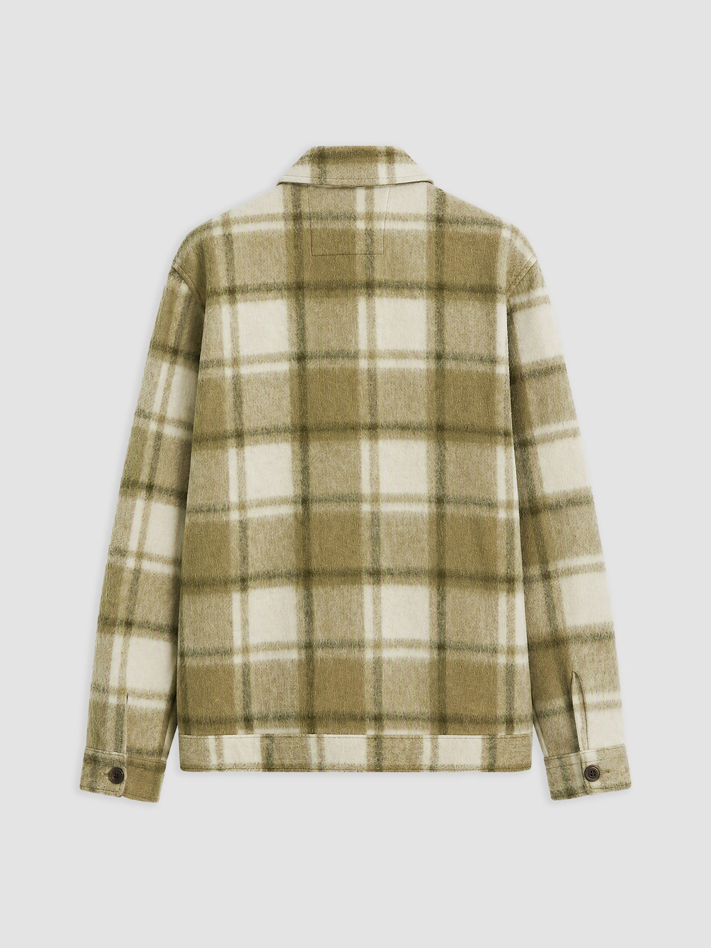 Regular Fit Plaid Men's Shirt Jacket-5