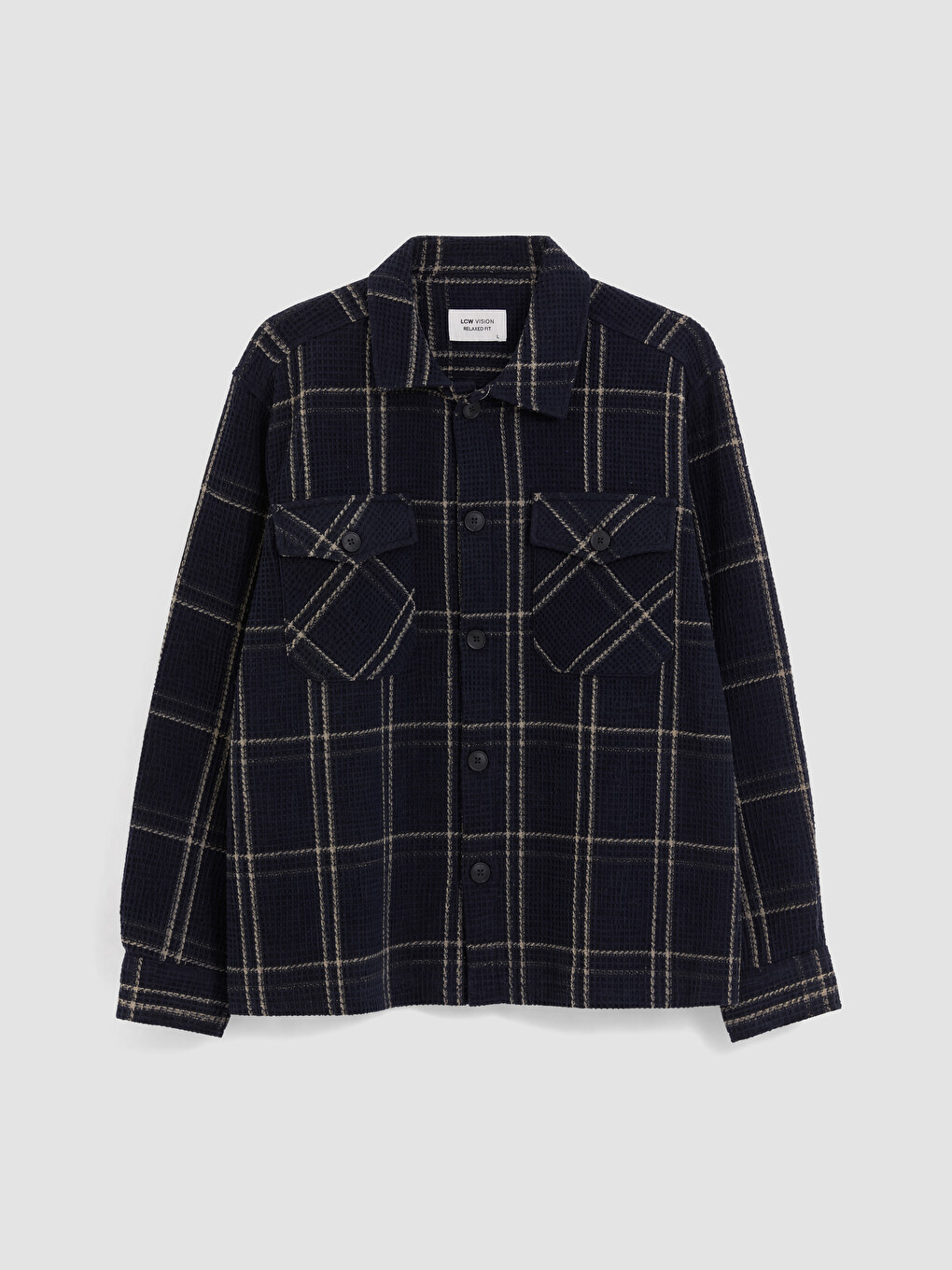 Man Navy Overshirt