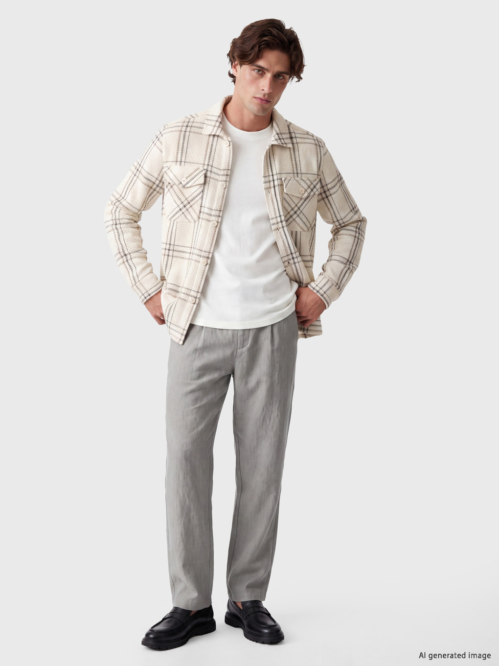 Regular Fit Plaid Men's Lumberjack Shirt Jacket-1