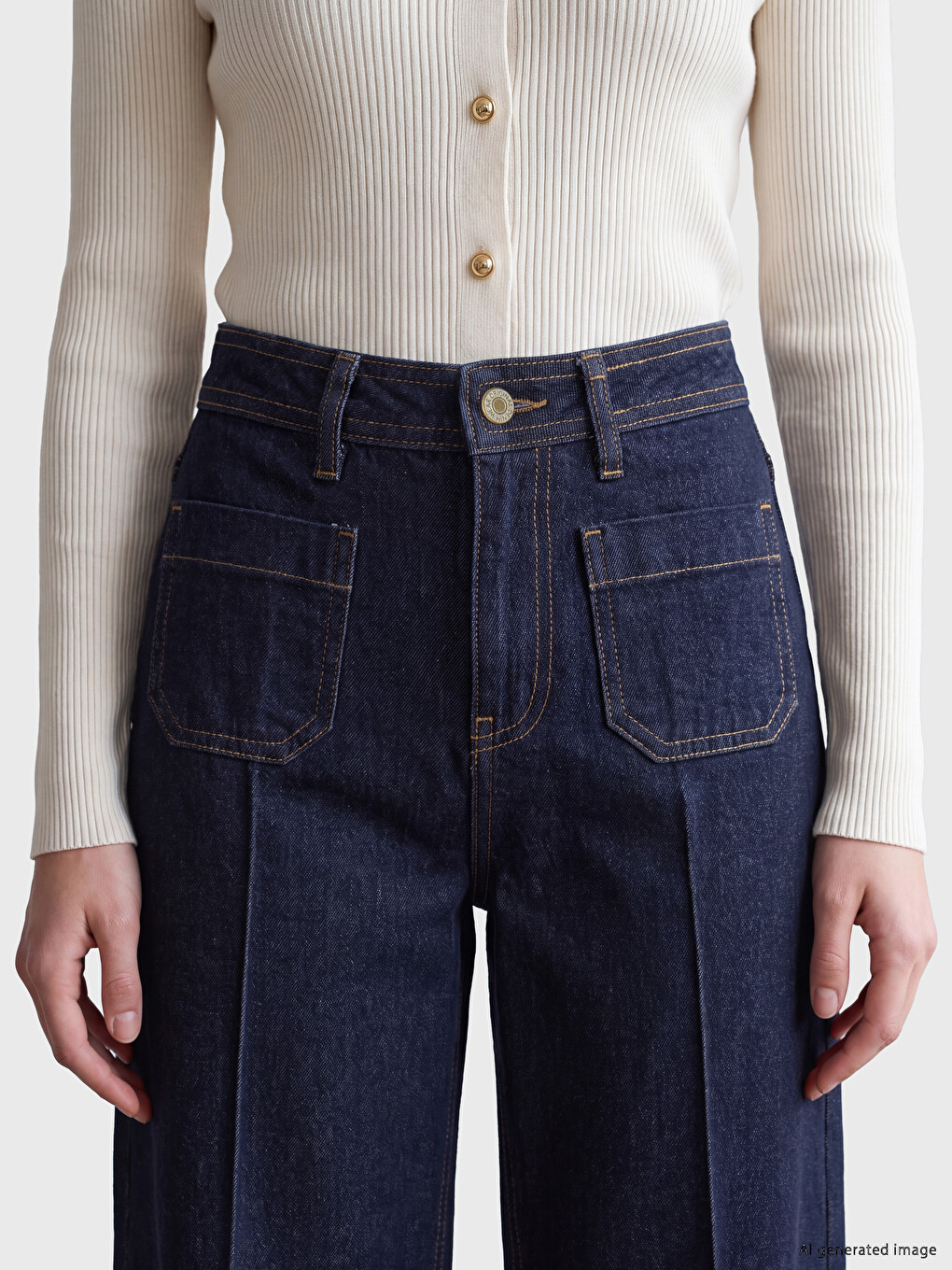 Wideleg Women's Jeans-2