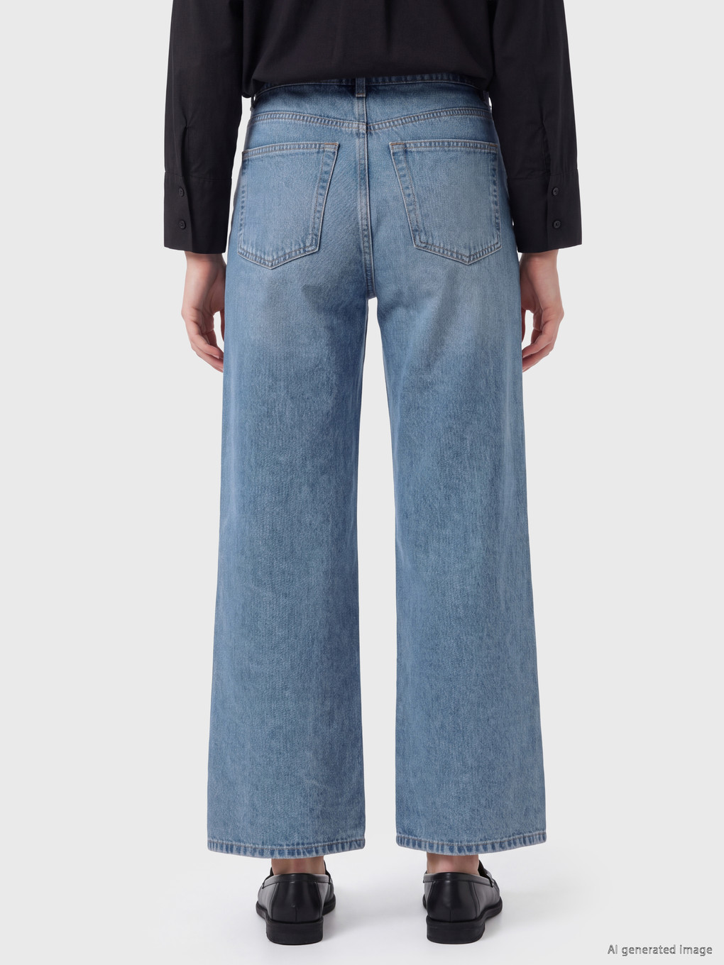 Rhinestone Embellished Wideleg Jean-3