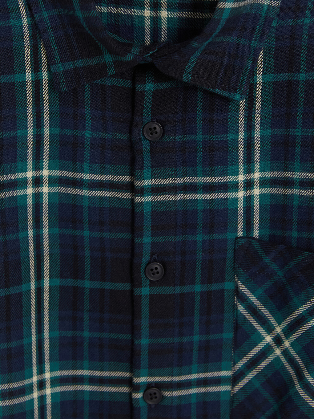 Plaid Gabardine Boys' Shirt-1