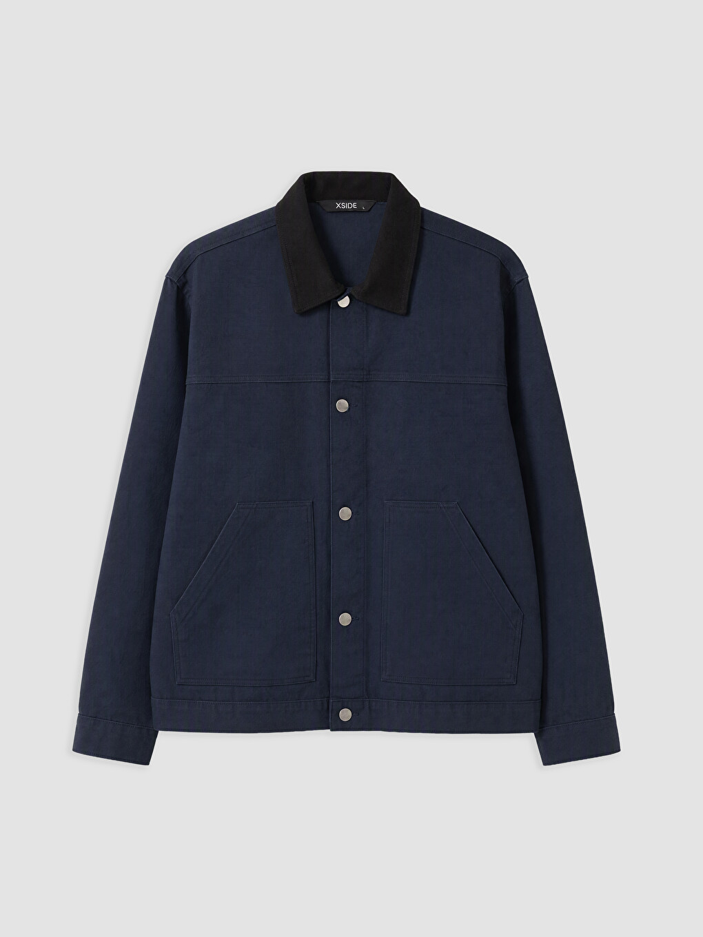 Man Navy Overshirt