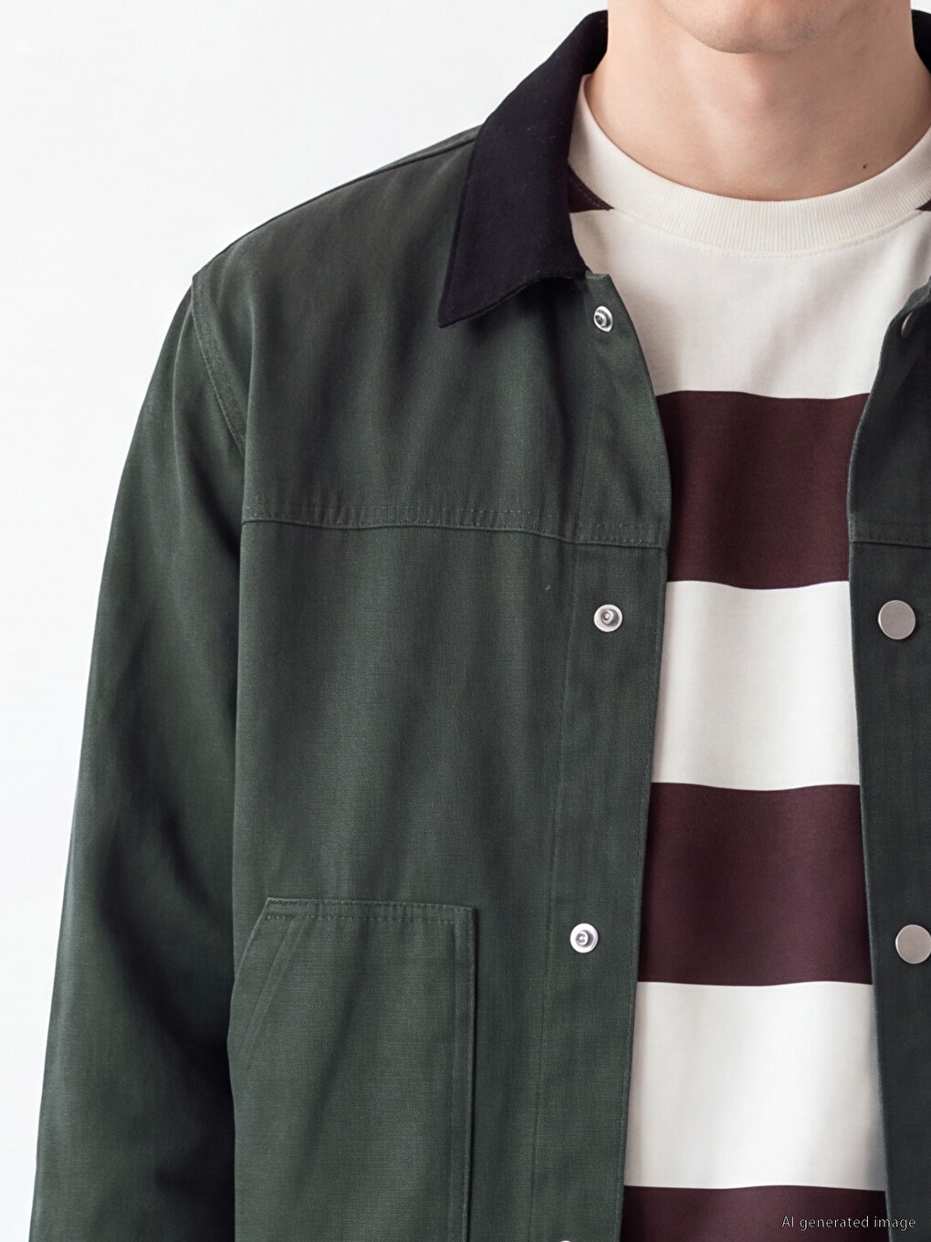 Man Khaki Overshirt-2