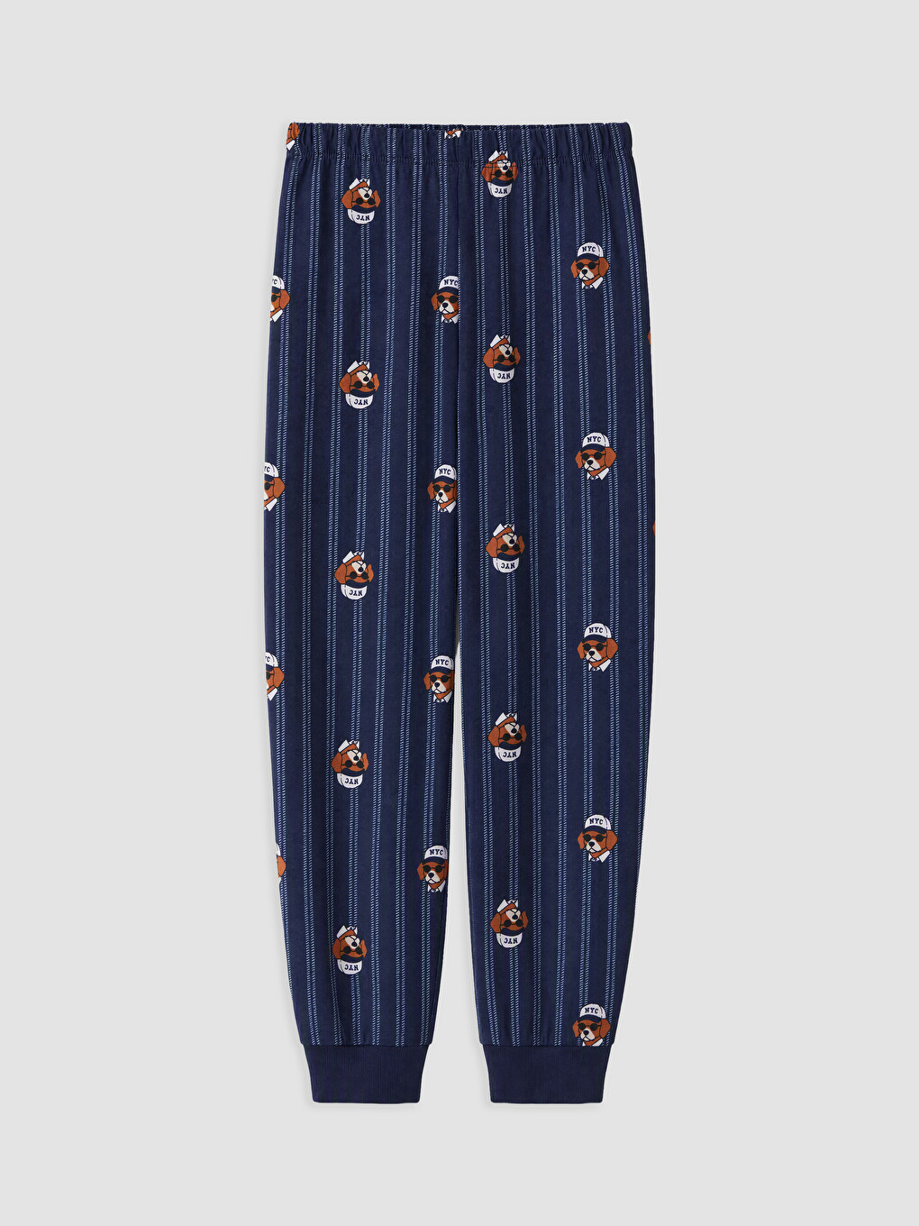 Mavi Bisiklet Yaka Erkek Çocuk Pijama Takım-3