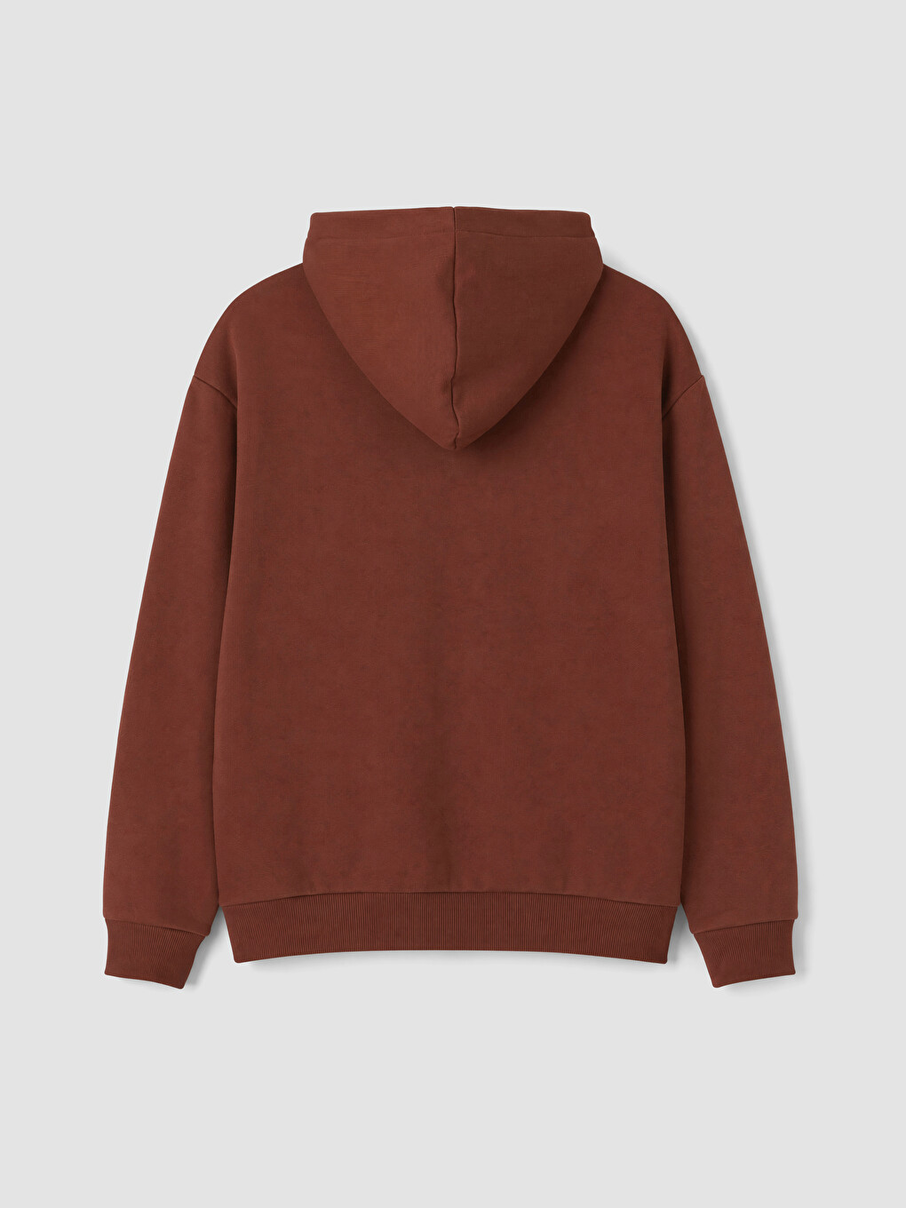 Kahverengi Kanguru Cepli Erkek Hoodie-7