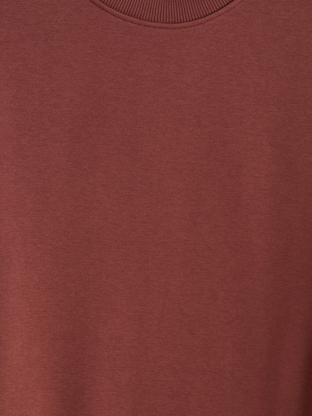 Kahverengi Bisiklet Yaka Erkek Sweatshirt-6