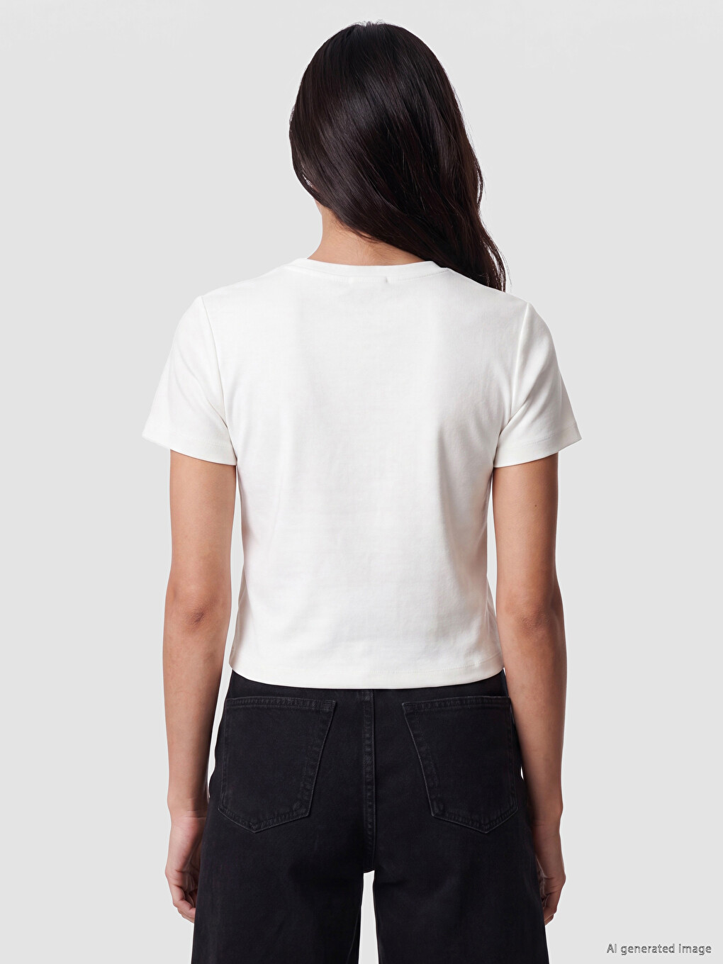 Crew Neck Printed Women's T-shirt-3